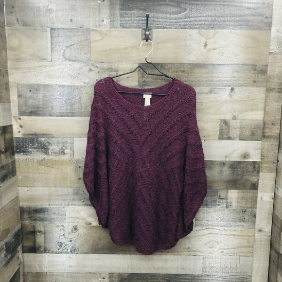 Chico's Chunky Knit Dolman Sleeve Sweater Top Sz S - Picture 1 of 8